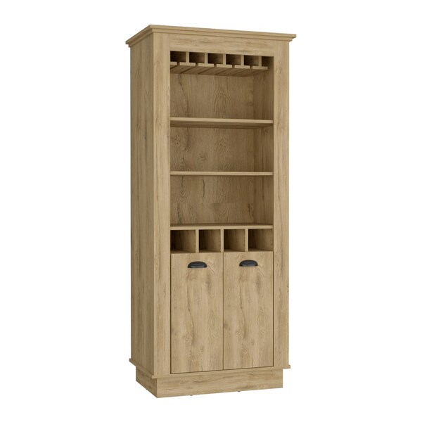 Tuhome Misuri Wardrobe Armoire with Double Door. Drawer. Metal Rods. and Open Shelves-White CLB9088 - main